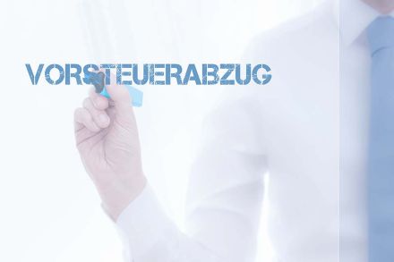 Foto: Schrift Vorsteuerabzug