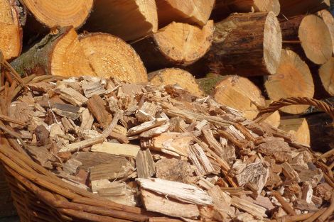 Foto: Holzhackschnitzel: Lieferung und Trocknung